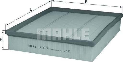 MAHLE LX 3138 - Filtro aria www.autoricambi360.it
