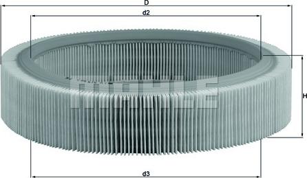 MAHLE LX 317 - Filtro aria www.autoricambi360.it
