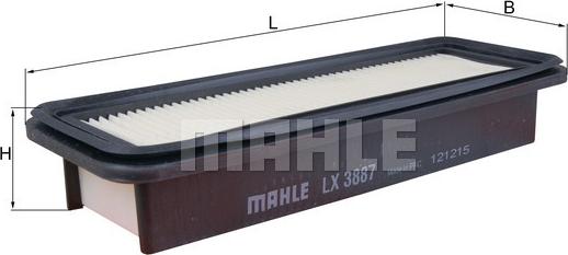 MAHLE LX 3887 - Filtro aria www.autoricambi360.it