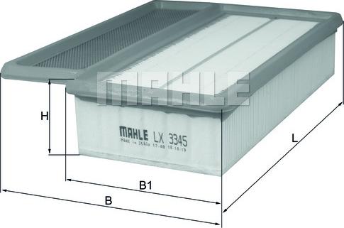 MAHLE LX 3345 - Filtro aria www.autoricambi360.it