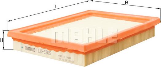 MAHLE LX 3305 - Filtro aria www.autoricambi360.it