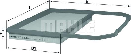 MAHLE LX 3306 - Filtro aria www.autoricambi360.it