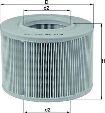 MAHLE LX 330 - Filtro aria www.autoricambi360.it