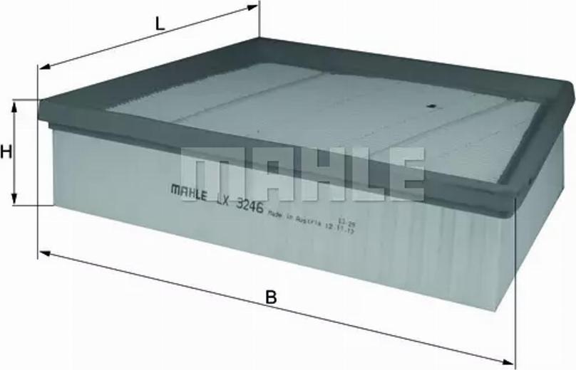 MAHLE LX 3246 - Filtro aria www.autoricambi360.it