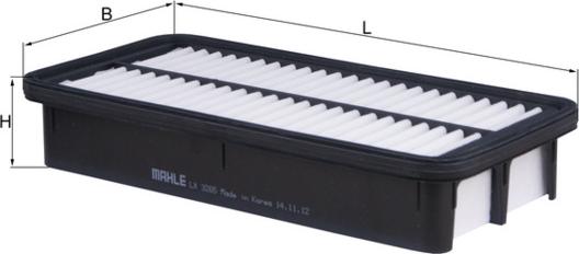 MAHLE LX 3265 - Filtro aria www.autoricambi360.it