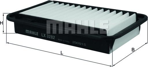 MAHLE LX 3282 - Filtro aria www.autoricambi360.it