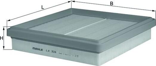 MAHLE LX 328 - Filtro aria www.autoricambi360.it