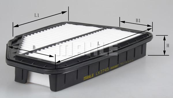 MAHLE LX 3745 - Filtro aria www.autoricambi360.it