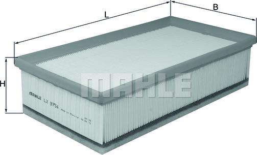 MAHLE LX 3754 - Filtro aria www.autoricambi360.it