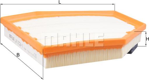 MAHLE LX 3728/1 - Filtro aria www.autoricambi360.it