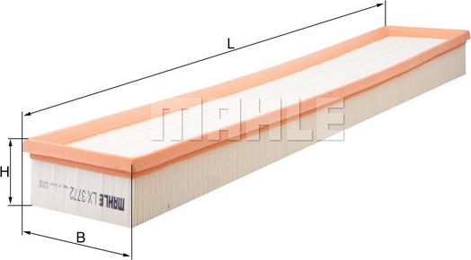 MAHLE LX 3772 - Filtro aria www.autoricambi360.it