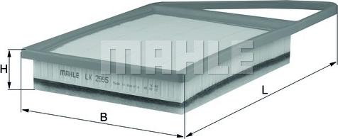 MAHLE LX 2995 - Filtro aria www.autoricambi360.it