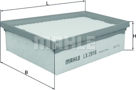 MAHLE LX 2916 - Filtro aria www.autoricambi360.it