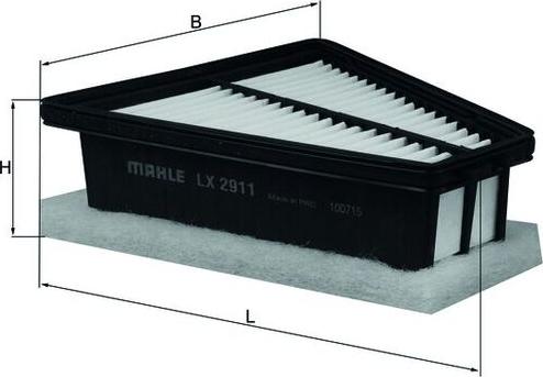 MAHLE LX 2911 - Filtro aria www.autoricambi360.it