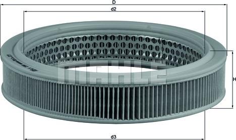 MAHLE LX 298 - Filtro aria www.autoricambi360.it