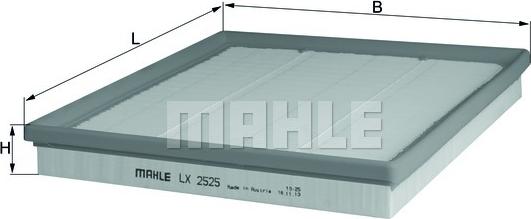 MAHLE LX 2525 - Filtro aria www.autoricambi360.it