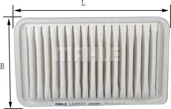 MAHLE LX 2521 - Filtro aria www.autoricambi360.it