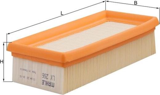 MAHLE LX 266 - Filtro aria www.autoricambi360.it