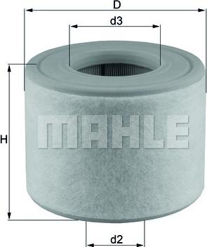 MAHLE LX 2607/2 - Filtro aria www.autoricambi360.it