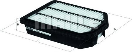 MAHLE LX 2687 - Filtro aria www.autoricambi360.it