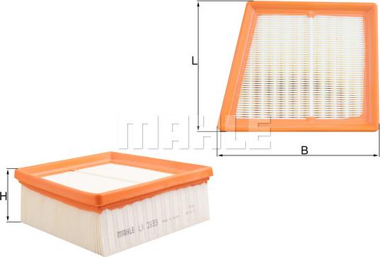 MAHLE LX 2633 - Filtro aria www.autoricambi360.it