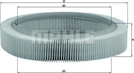 MAHLE LX 209 - Filtro aria www.autoricambi360.it