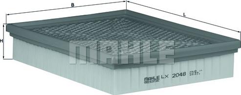 MAHLE LX 2048 - Filtro aria www.autoricambi360.it