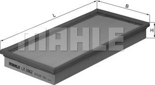 MAHLE LX 2062 - Filtro aria www.autoricambi360.it