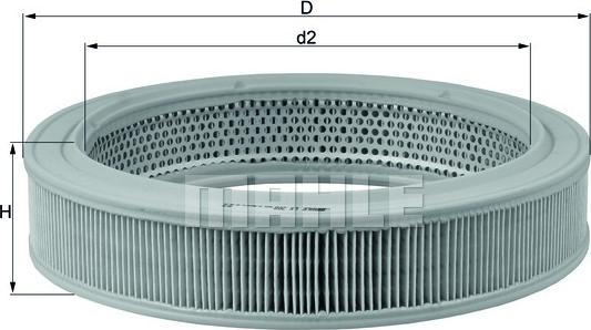 MAHLE LX 208 - Filtro aria www.autoricambi360.it