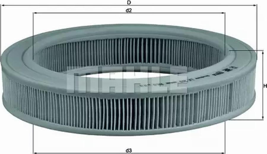 MAHLE LX 203 - Filtro aria www.autoricambi360.it