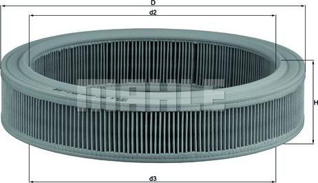 MAHLE LX 202 - Filtro aria www.autoricambi360.it