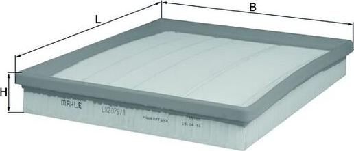 MAHLE LX 2076/1 - Filtro aria www.autoricambi360.it