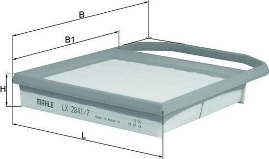 MAHLE LX 2841/7 - Filtro aria www.autoricambi360.it