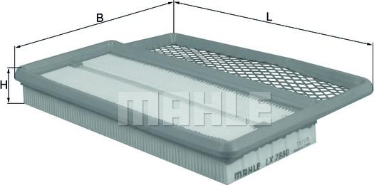 MAHLE LX 2880 - Filtro aria www.autoricambi360.it