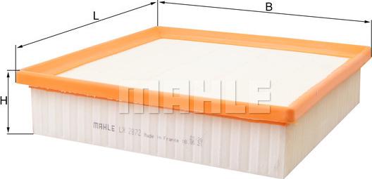 MAHLE LX 2872 - Filtro aria www.autoricambi360.it