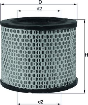 MAHLE LX 224 - Filtro aria www.autoricambi360.it