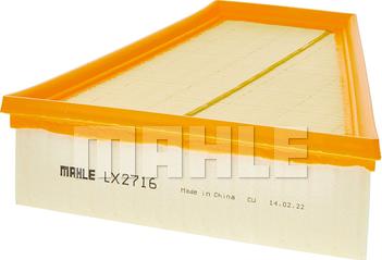 MAHLE LX 2716 - Filtro aria www.autoricambi360.it