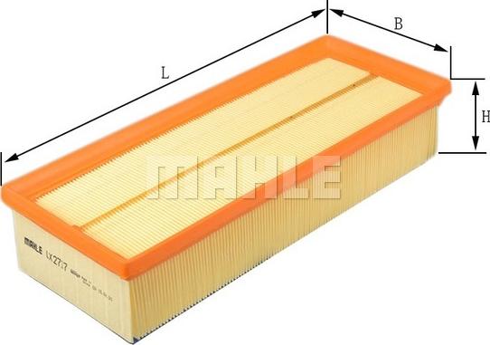 MAHLE LX 2717 - Filtro aria www.autoricambi360.it