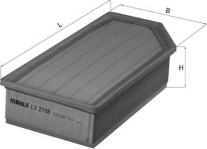 MAHLE LX 2788 - Filtro aria www.autoricambi360.it