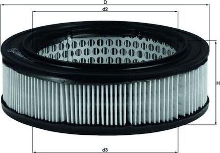 MAHLE LX 278 - Filtro aria www.autoricambi360.it