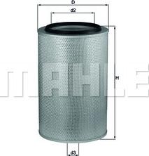MAHLE LX 273 - Filtro aria www.autoricambi360.it