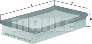 MAHLE LX 798/1 - Filtro aria www.autoricambi360.it