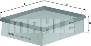 MAHLE LX 742/2 - Filtro aria www.autoricambi360.it