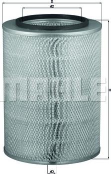 MAHLE LX 763 - Filtro aria www.autoricambi360.it