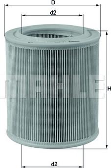 MAHLE LX 706 - Filtro aria www.autoricambi360.it