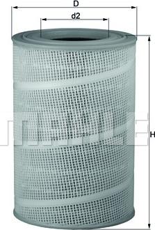 MAHLE LX 714 - Filtro aria www.autoricambi360.it