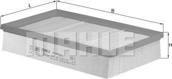 MAHLE LX 784/1 - Filtro aria www.autoricambi360.it