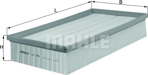 MAHLE LX 786 - Filtro aria www.autoricambi360.it
