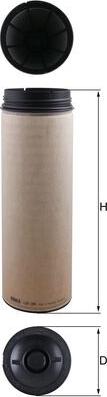 MAHLE LXS 394 - Filtro aria secondaria www.autoricambi360.it