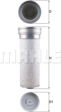 MAHLE LXS 361 - Filtro aria secondaria www.autoricambi360.it